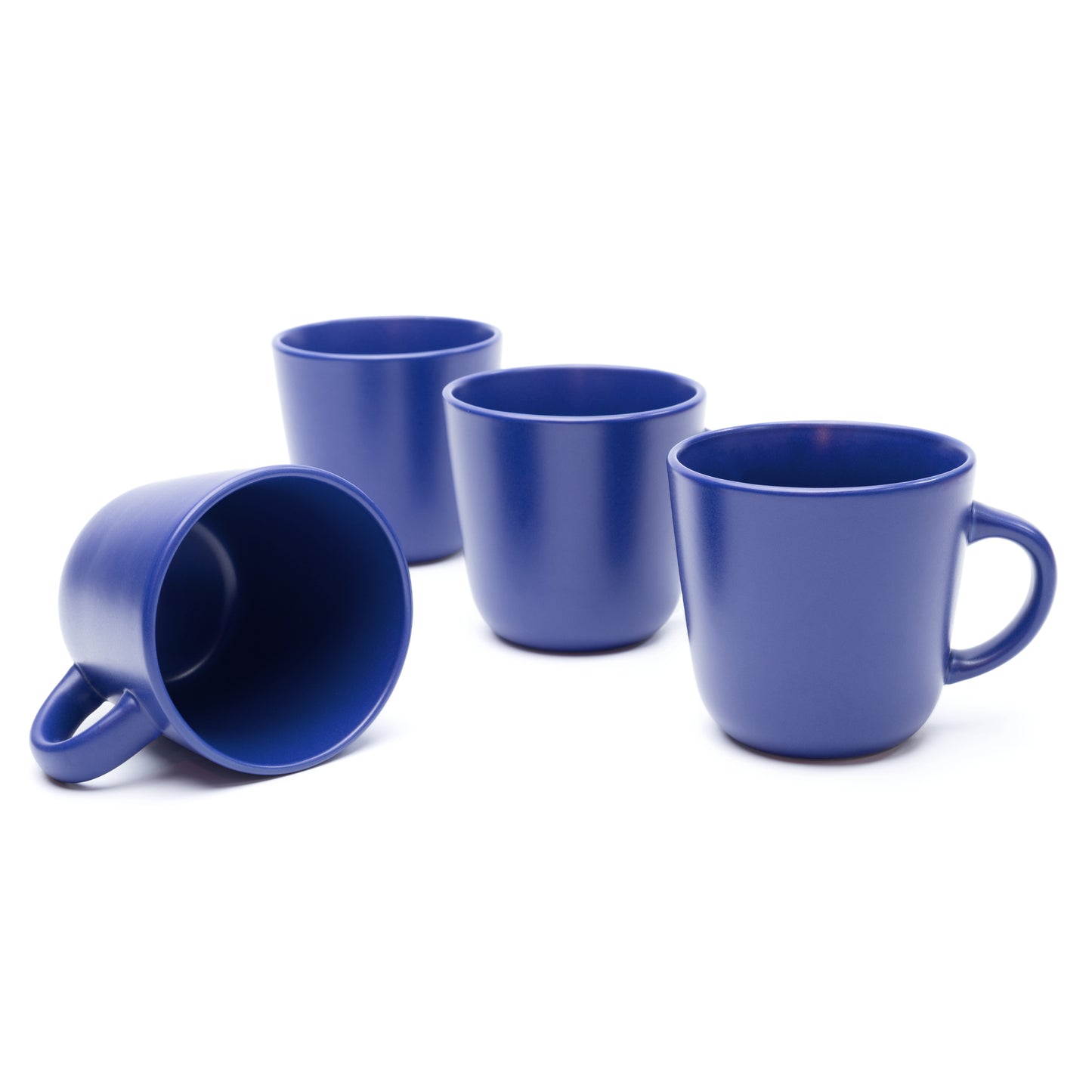 903 Collection Mugs Set Of 4 - Matte Gentiana True Blue