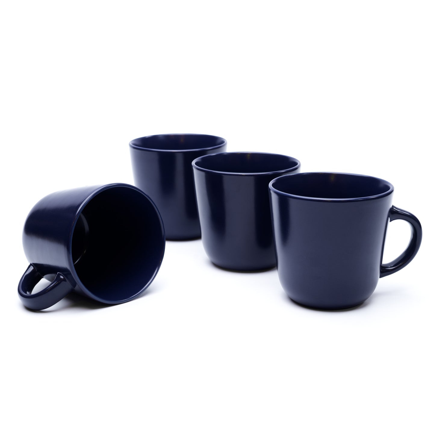 903 Collection Mugs Set Of 4 - Matte Blueberry