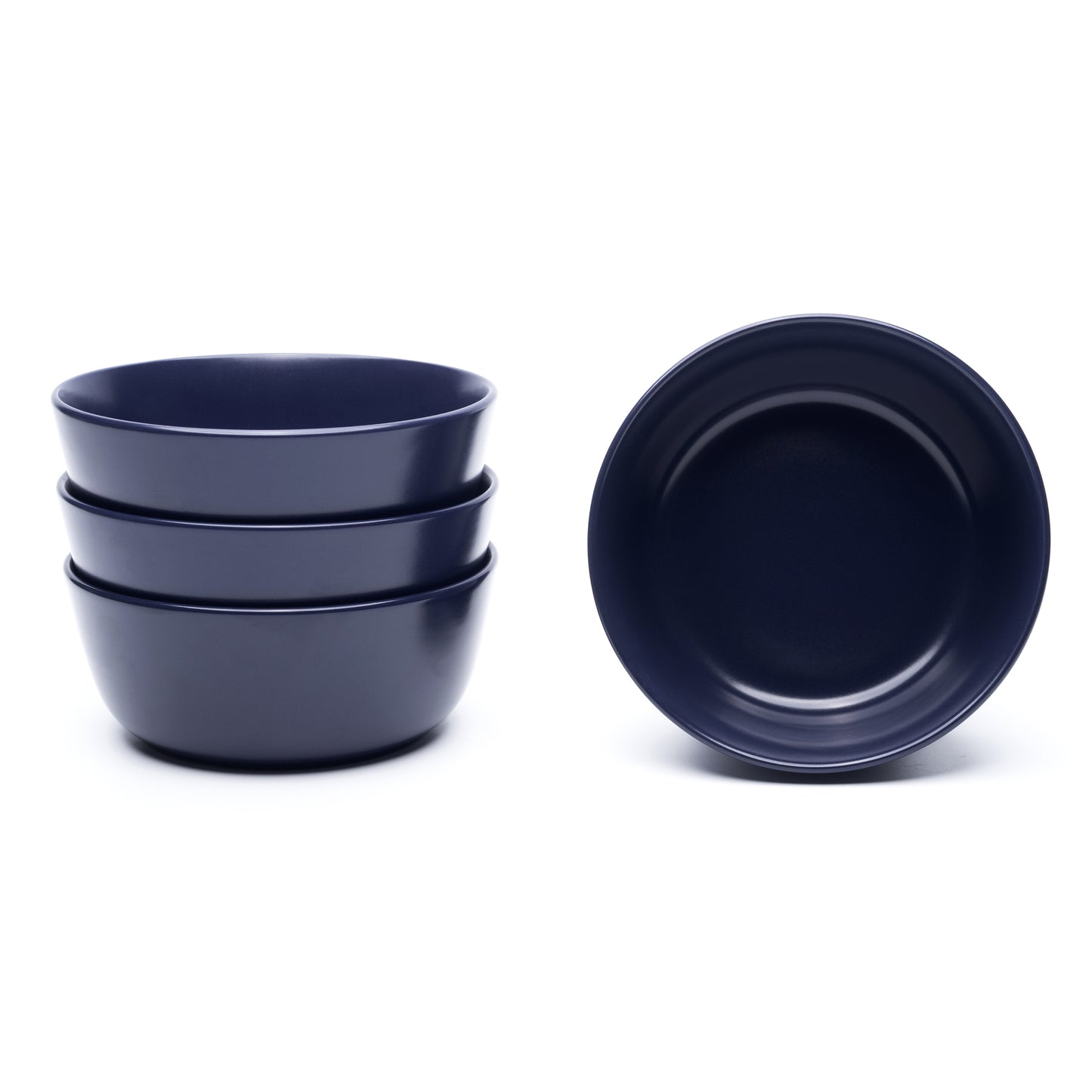 903 Collection Bowl Set Of 4 - Matte Blueberry