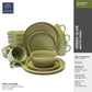 903 Collection Stoneware Dinnerware Set - Matte Greek Olive