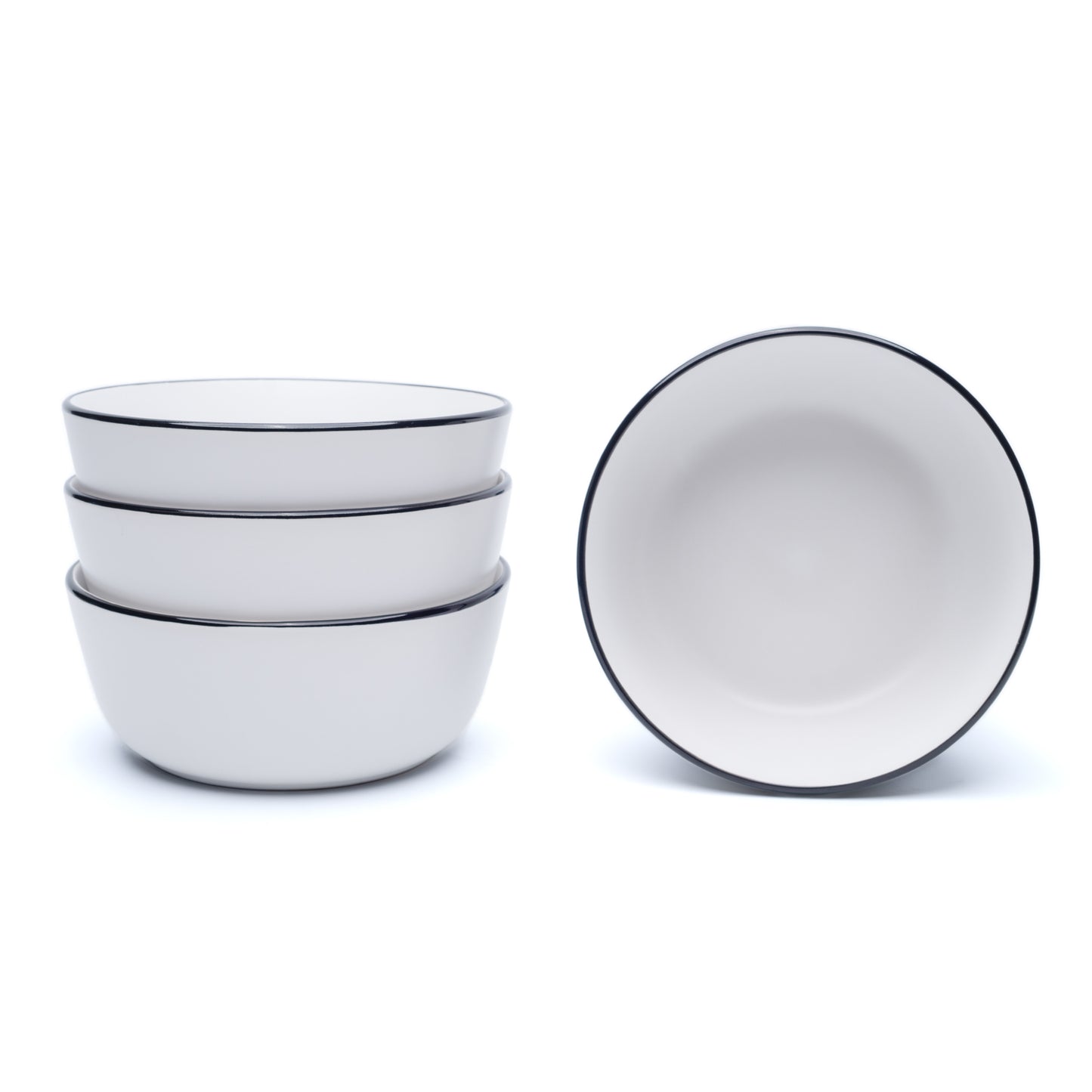 903 Collection Bowl Set Of 4 - Matte Snow White